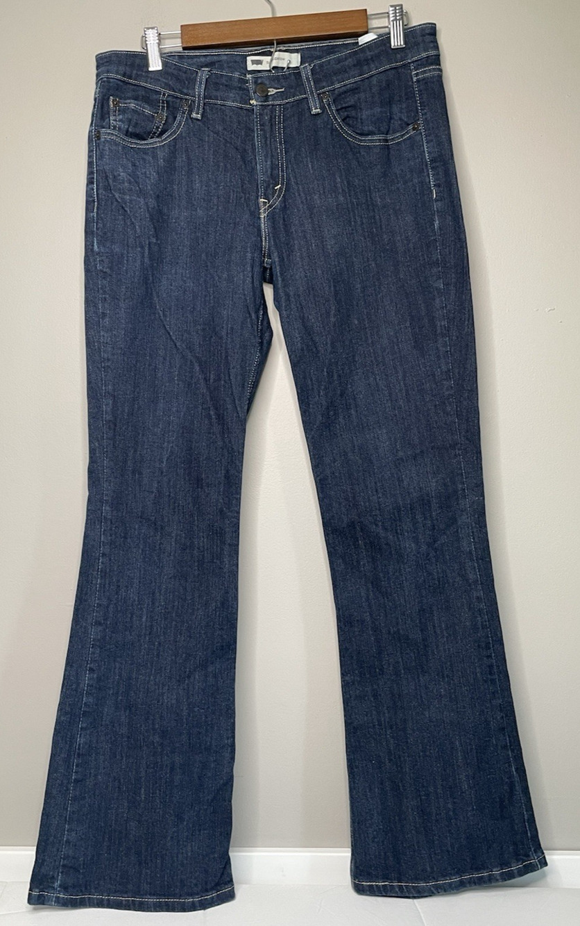 Levi’s 518 Superlow Bootcut Jeans Women’s Dark Wash Stretch Low Rise